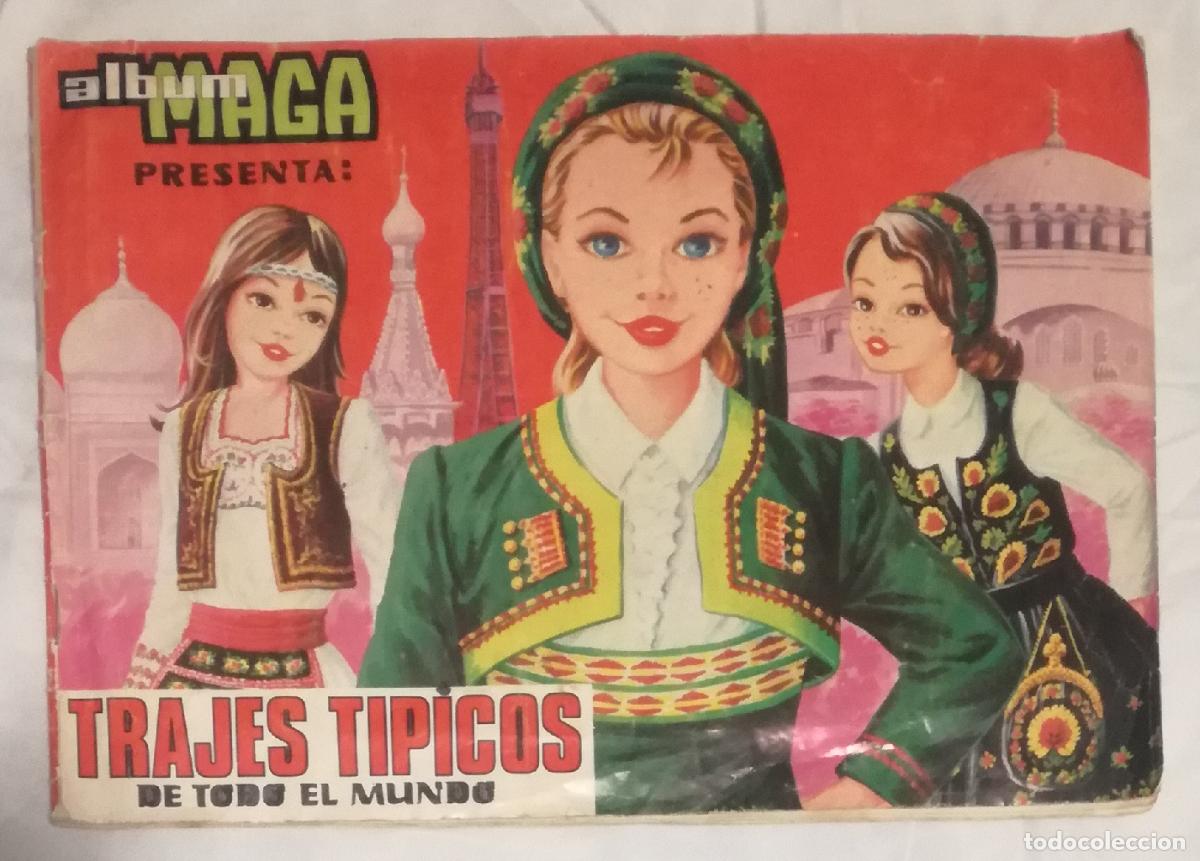 Coleccionismo &aacute;lbum: Album Trajes tipicos de todo el mundo; Ed. Maga - Completo