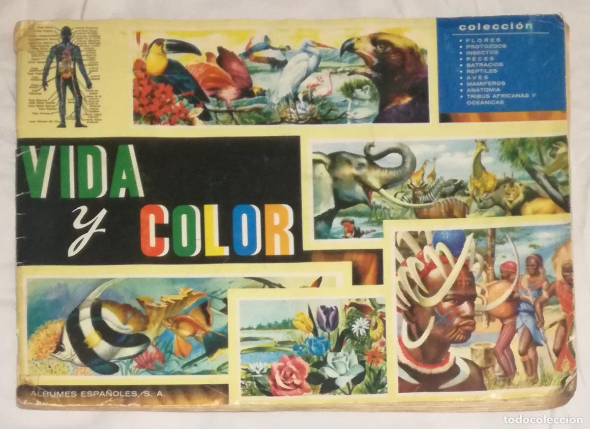 Coleccionismo &aacute;lbum: Album Vida y color; Editorial Albumes Espa&ntilde;oles S.A., 1965 - Completo, 380 cromos