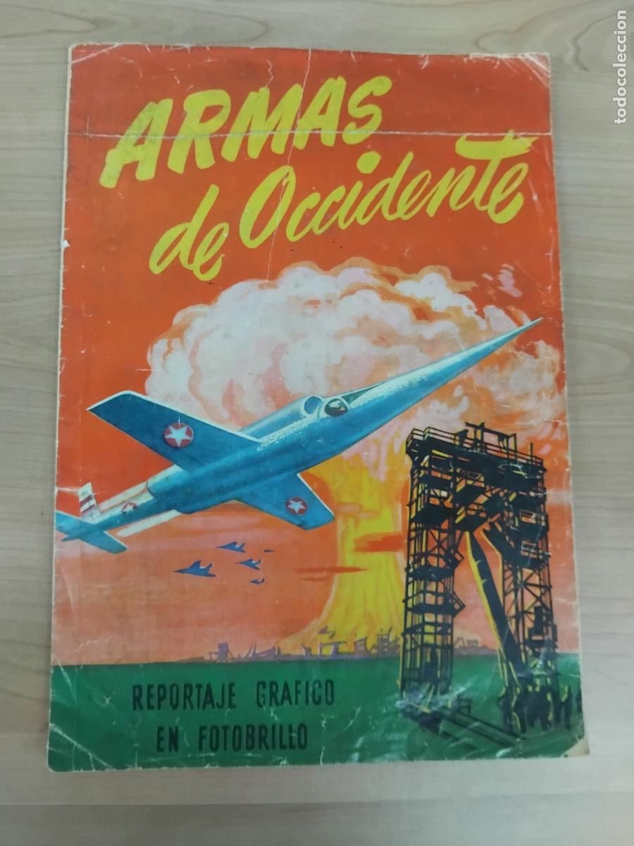 Coleccionismo &aacute;lbum: ARMAS DE OCCIDENTE ALBUM DE CROMOS COMPLETO CON 131 CROMOS. EDITORIAL RUIZ ROMERO 1954.