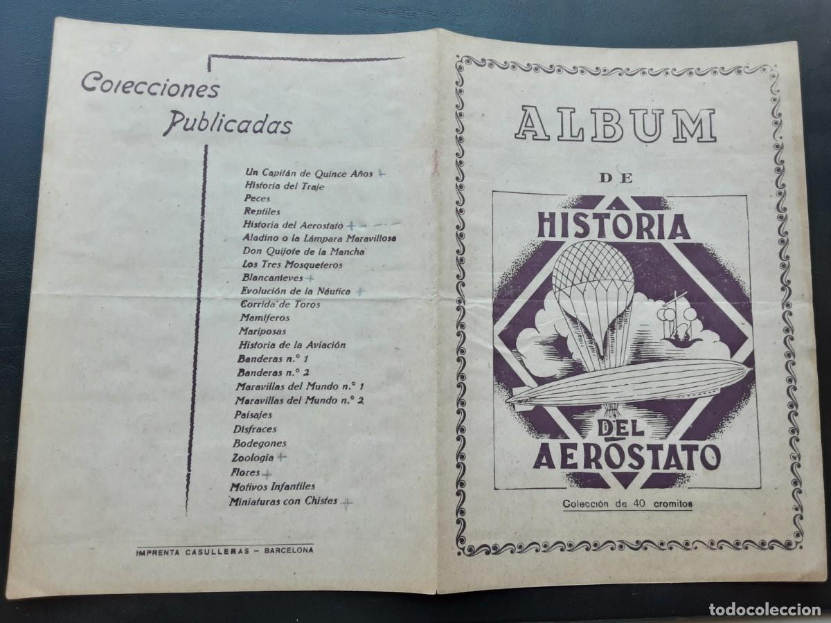 Collectionnisme Album: Historia del aerostato &aacute;lbum completo. Imprenta CASULLERAS