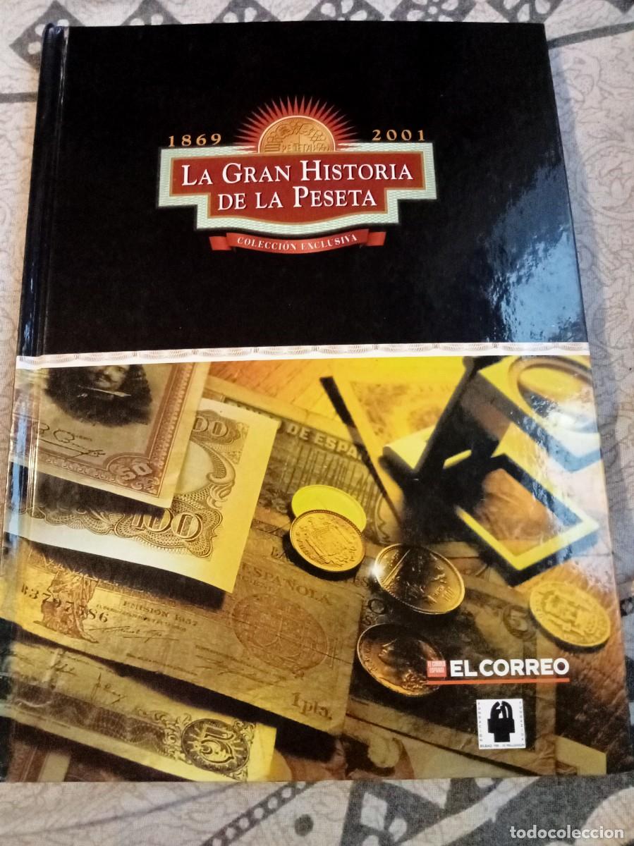 Coleccionismo &aacute;lbum: &Aacute;LBUM COMPLETO DE 90 BILLETES 18 MONEDAS FACS&Iacute;MIL. GRAN HISTORIA PESETA 1869 2001. 650 GR