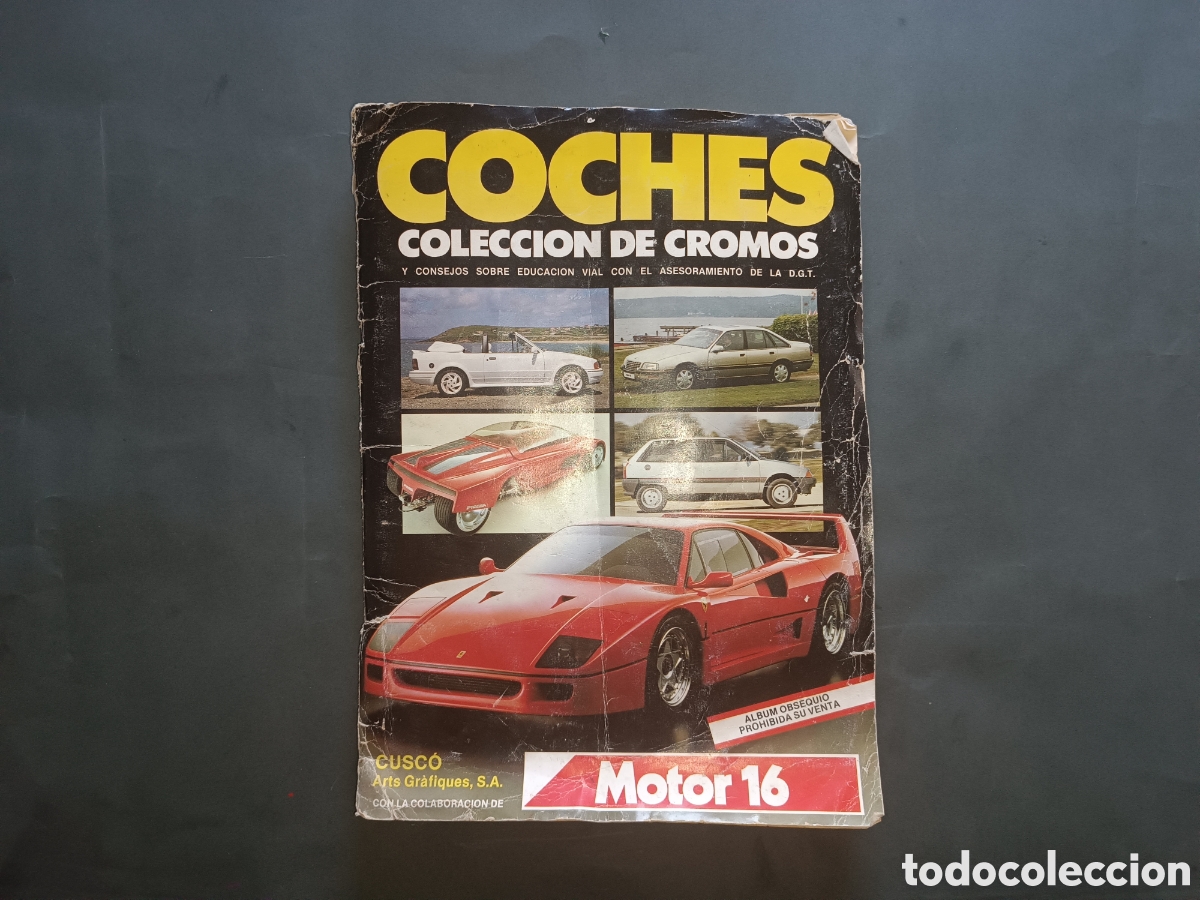 Coleccionismo &aacute;lbum: &Aacute;lbum COMPLETO Coches Motor 16 (1988) + P&oacute;ster.