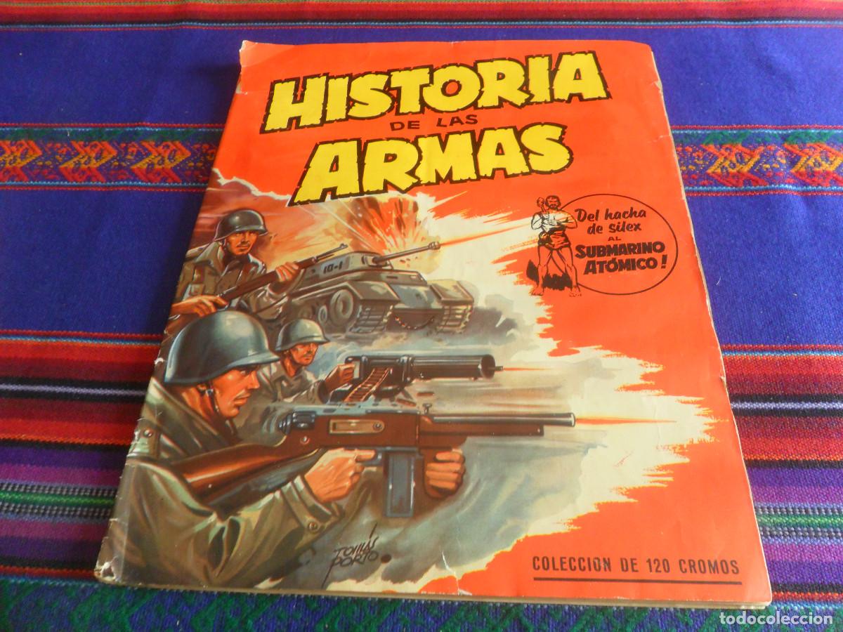 Coleccionismo &aacute;lbum: HISTORIA DE LAS ARMAS COMPLETO 120 CROMOS. CRISOL 1962. BUEN ESTADO.