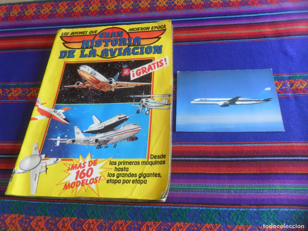Coleccionismo &aacute;lbum: GRAN HISTORIA DE LA AVIACI&Oacute;N COMPLETO SARPE 1985 REGALO POSTAL BOEING 757 EL AL L&Iacute;NEAS A&Eacute;REAS ISRAEL