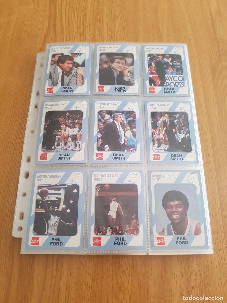 Coleccionismo &aacute;lbum: SET COMPLETO BASKETBALL NORTH CAROLINA (FIRST EDITION) COLLEGIATE COLLECTION - MICHAEL JORDAN