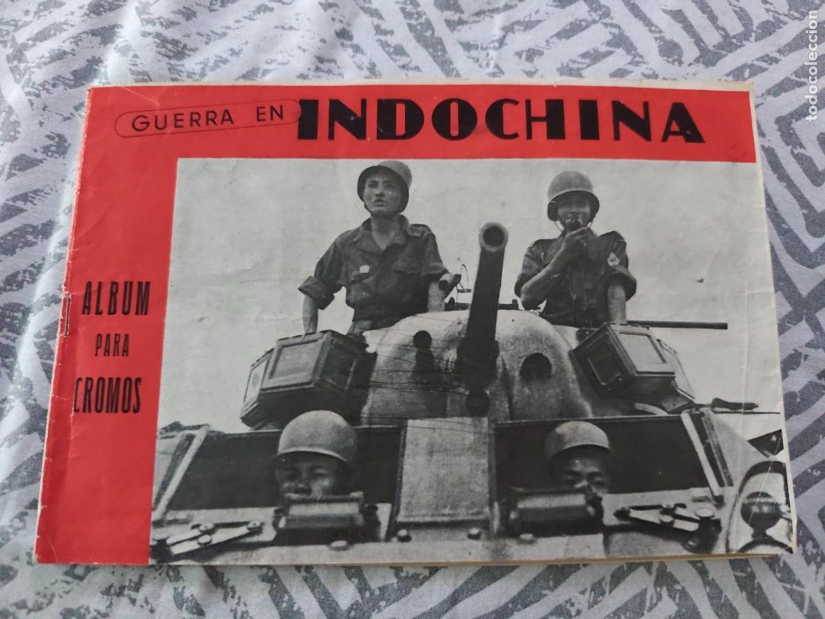 Coleccionismo &aacute;lbum: &Aacute;lbum Guerra en Indochina - Hispano Americana de Ediciones - A&ntilde;os 50 - Completo
