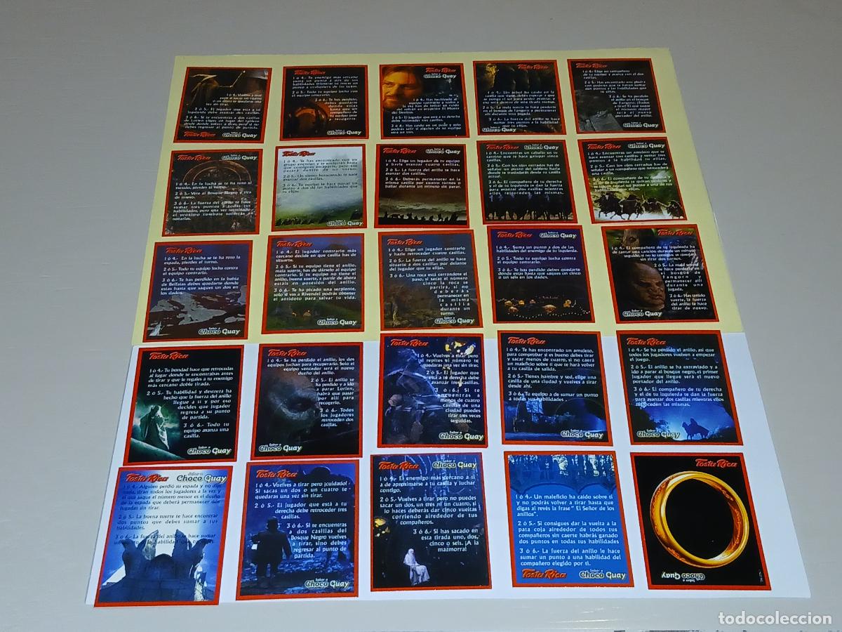 Collectable Albums: Premium, colecci&oacute;n completa. El Se&ntilde;or de los Anillos, Tosta Rica (Cu&eacute;tara), 25 fichas acci&oacute;n