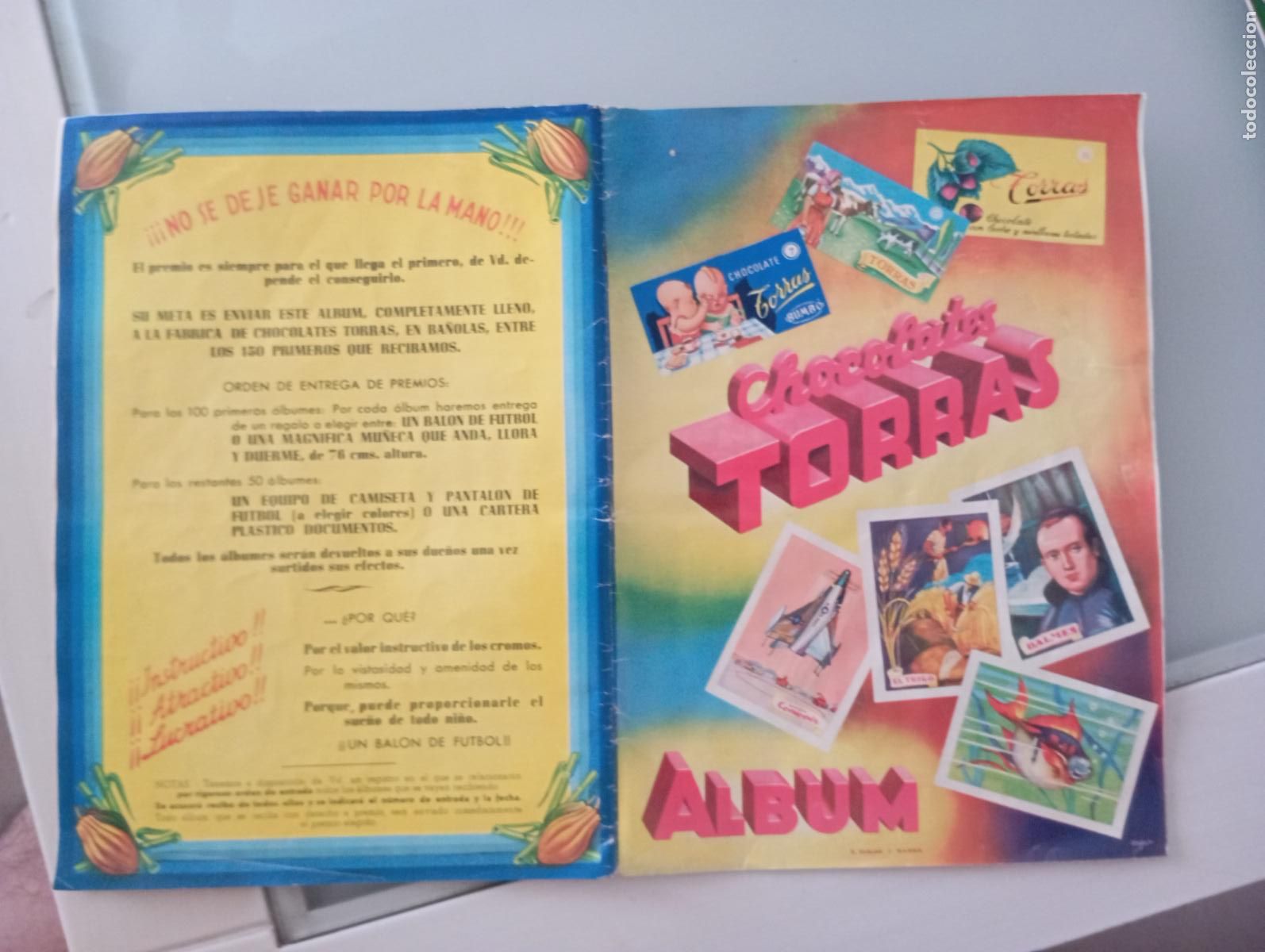 Coleccionismo &aacute;lbum: ALBUM CHOCOLATES TORRAS COMPLETO MUY DIFICIL Y EN MUY BUEN ESTADO