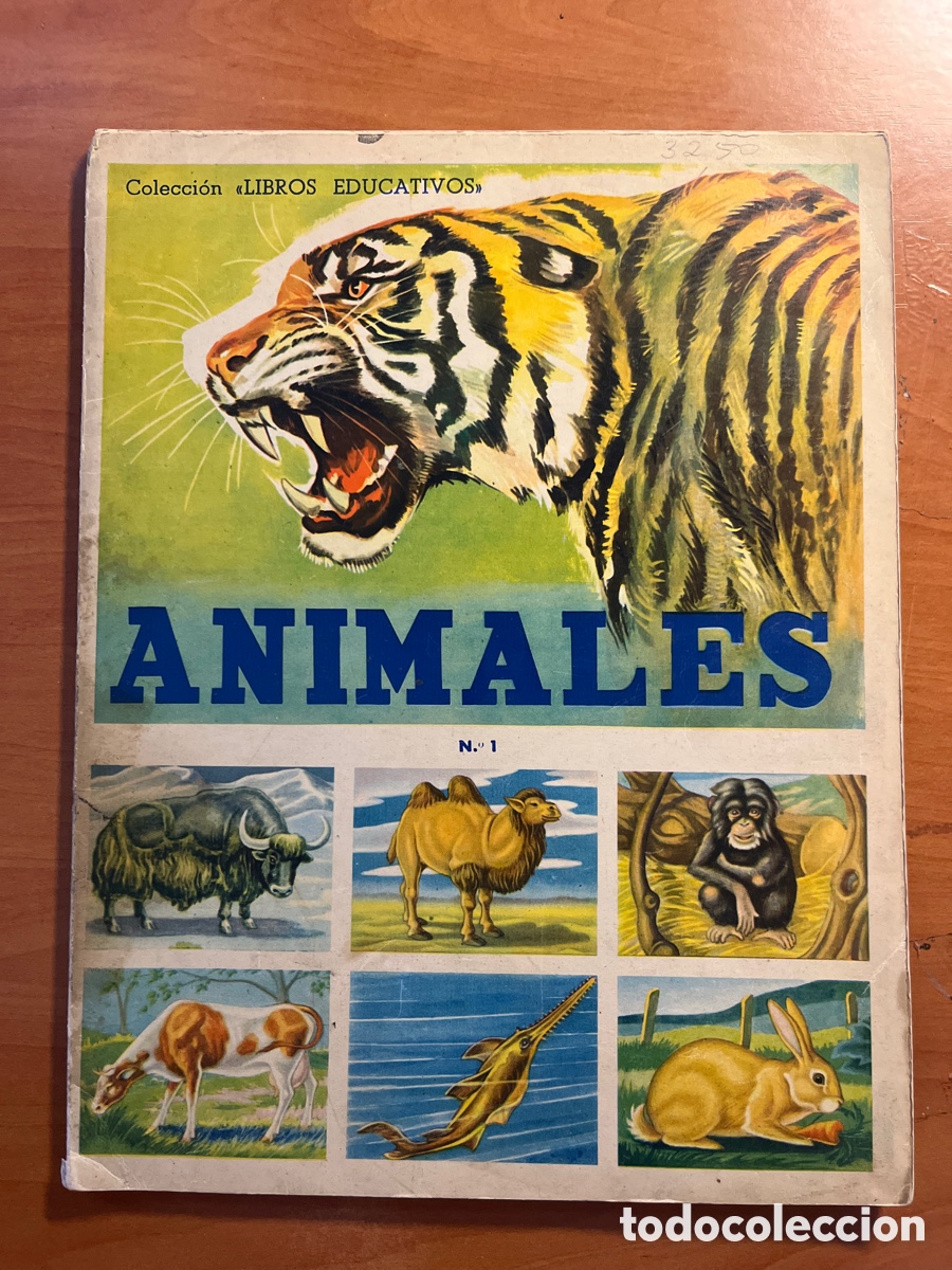 Colecionismo Caderneta: &Aacute;LBUM ANIMALES, COMPLETO CON CROMOS SIN PEGAR, (EDITORIAL NOVARO), LIBROS EDUCATIVOS!!!