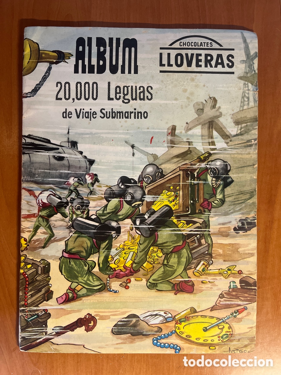 Colecionismo Caderneta: &Aacute;LBUM 20,000 LEGUAS DE VIAJE SUBMARINO, 162 CROMOS COMPLETO, (ARCHIVO DE ARTE), CON HOJA SORTEO!!