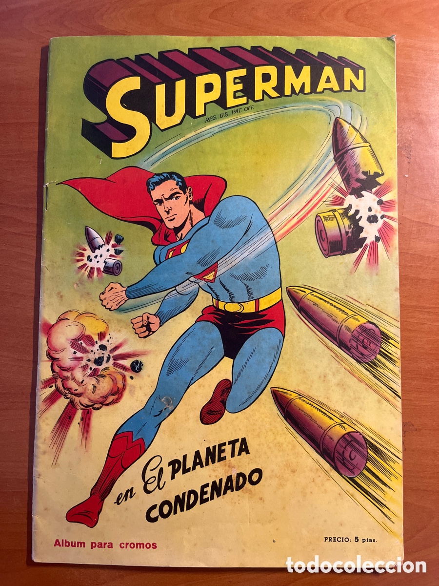 Coleccionismo &aacute;lbum: &Aacute;LBUM SUPERMAN, CONTIENE 40 CROMOS DE 240, (EDITORIAL FHER)