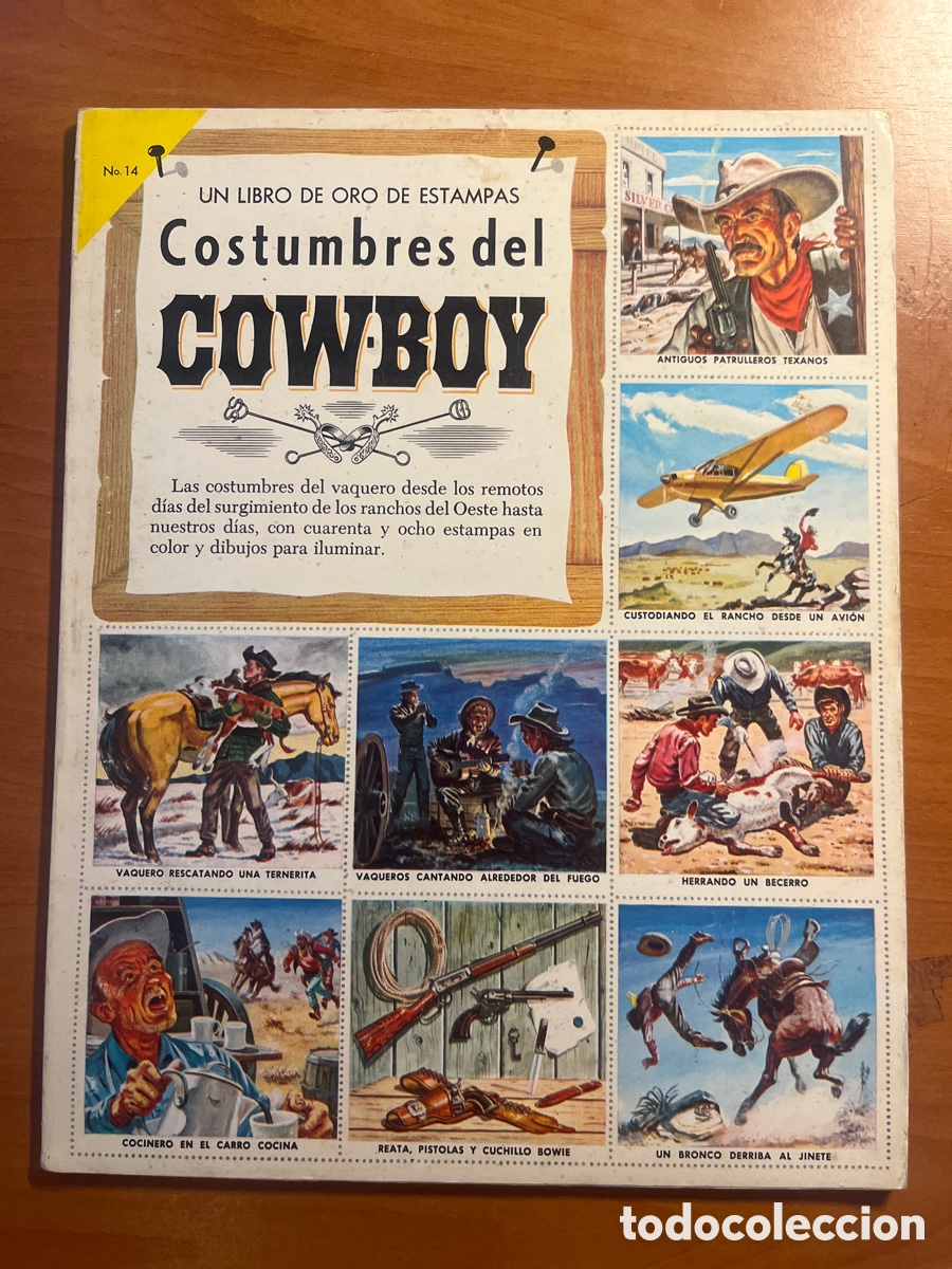 Coleccionismo &aacute;lbum: &Aacute;LBUM COSTUMBRES DEL COW BOY, COMPLETO CROMOS SIN PEGAR, (EDITORIAL NOVARO)