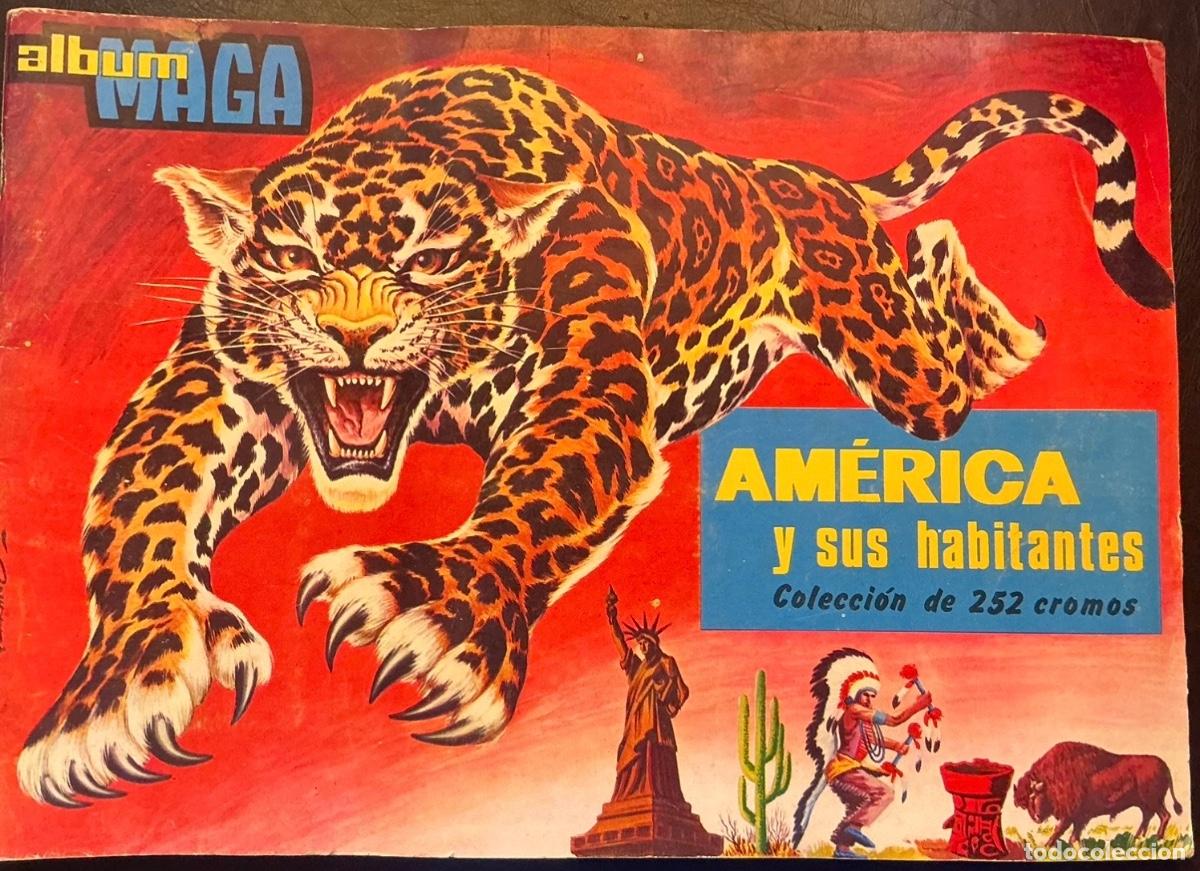Coleccionismo &aacute;lbum: &Aacute;lbum de cromos AM&Eacute;RICA Y SUS HABITANTES - COMPLETO 252/252 - Editorial Maga 1968