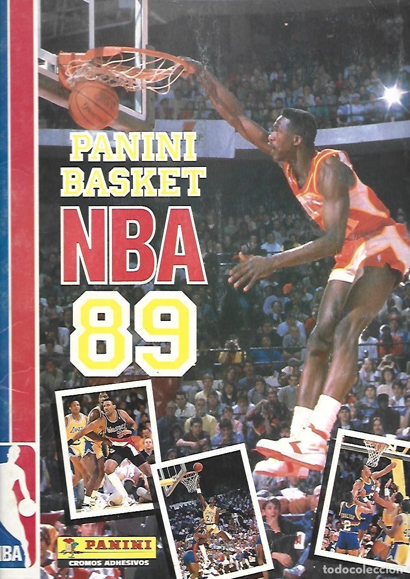 Coleccionismo &aacute;lbum: Panini basket NBA 89, &aacute;lbum casi completo, muy buen estado. Caja DA