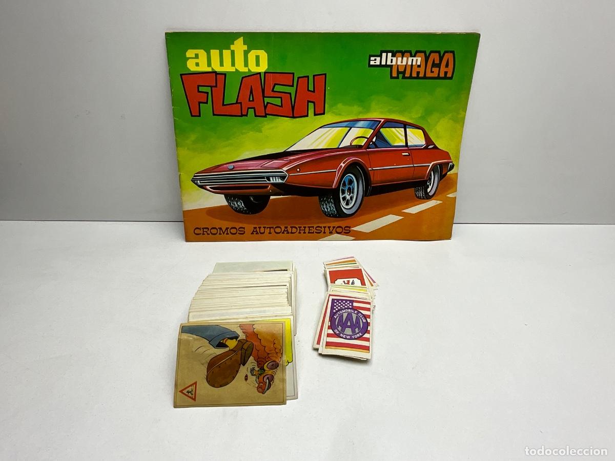 Coleccionismo &aacute;lbum: &Aacute;LBUM MAGA - AUTO FLASH COMPLETO Y SIN PEGAR - EDITORIAL MAGA 1973