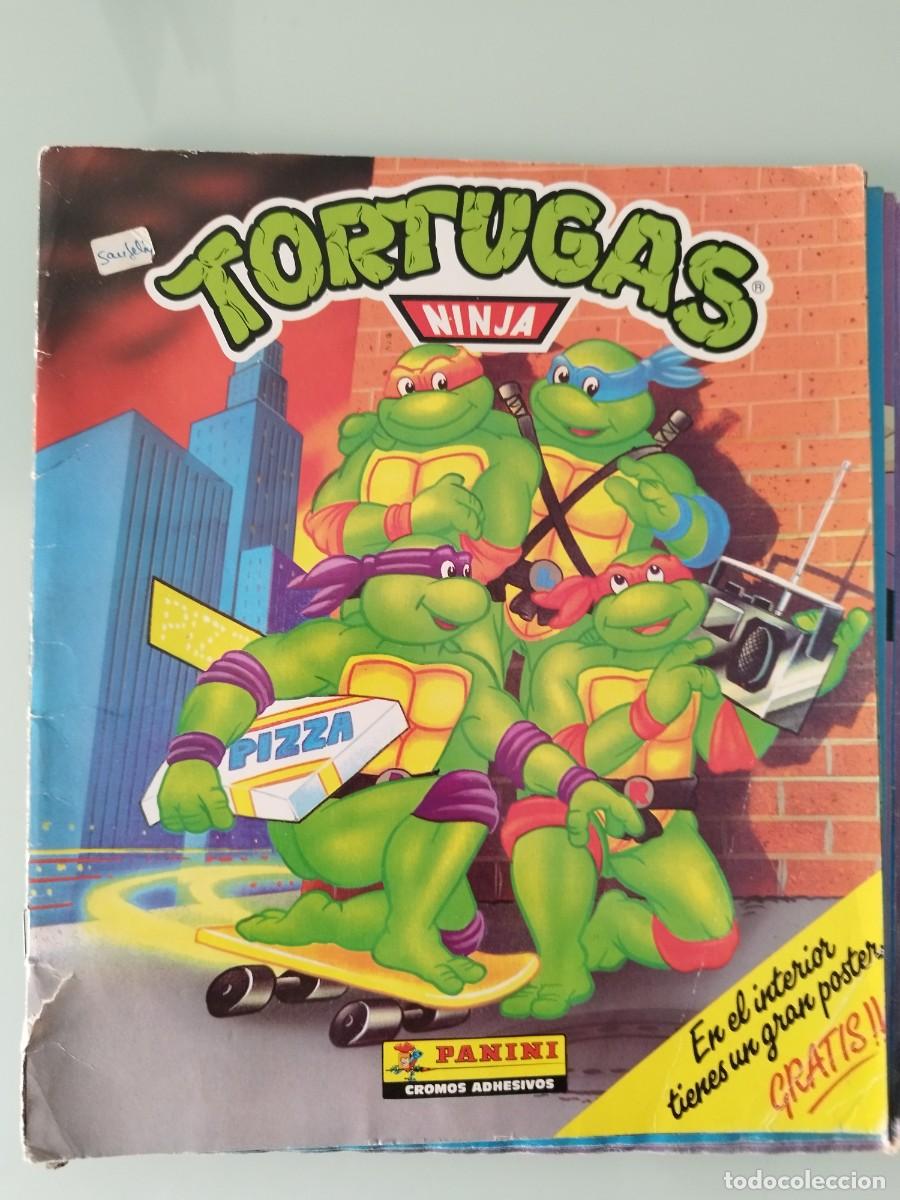 Coleccionismo &aacute;lbum: &Aacute;lbum completo Tortugas Ninja Panini 1990 Original