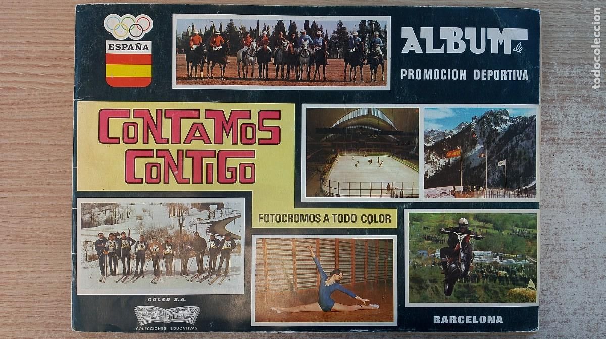 Coleccionismo &aacute;lbum: CONTAMOS CONTIGO - Album de promoci&oacute;n deportiva - COLED 1968 - Completo