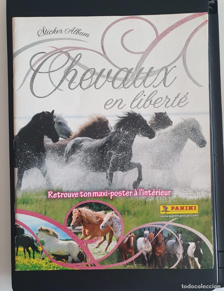 Coleccionismo &aacute;lbum: ALBUM VAC&Iacute;O Y PLANCHA CHEVAUX EN LIBERTE - CABALLOS EN LIBERTAD PANINI FRANCIA 2010