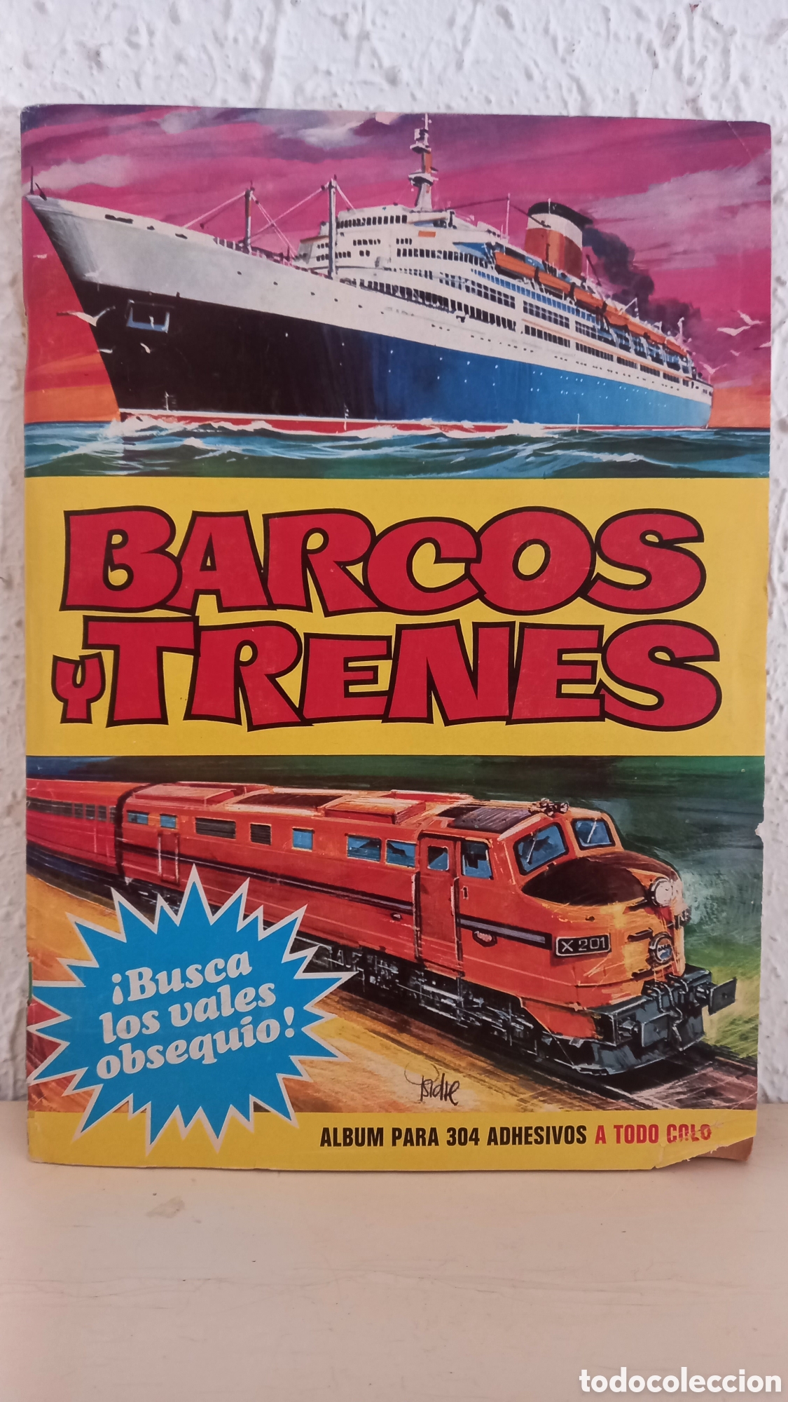 Coleccionismo &aacute;lbum: BARCOS Y TRENES. &Aacute;lbum cromos completo. MBE