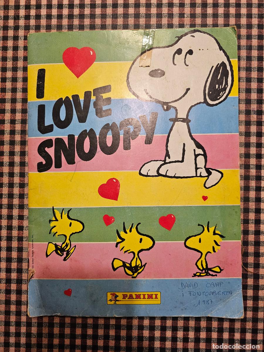 Coleccionismo &aacute;lbum: &Aacute;lbum de cromos 'I Love Snoopy' (Panini, 1987)