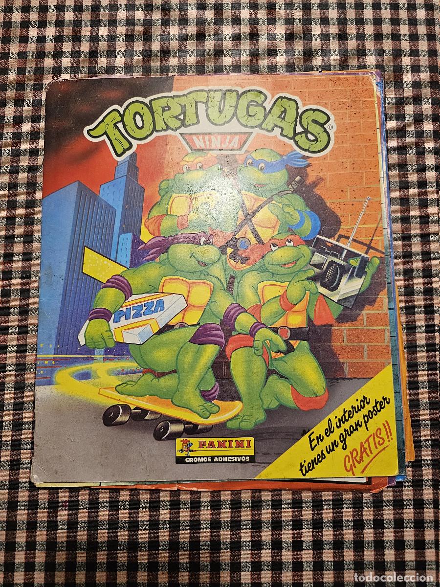 Coleccionismo &aacute;lbum: &Aacute;lbum de cromos 'Tortugas Ninja' (Panini, 1990)