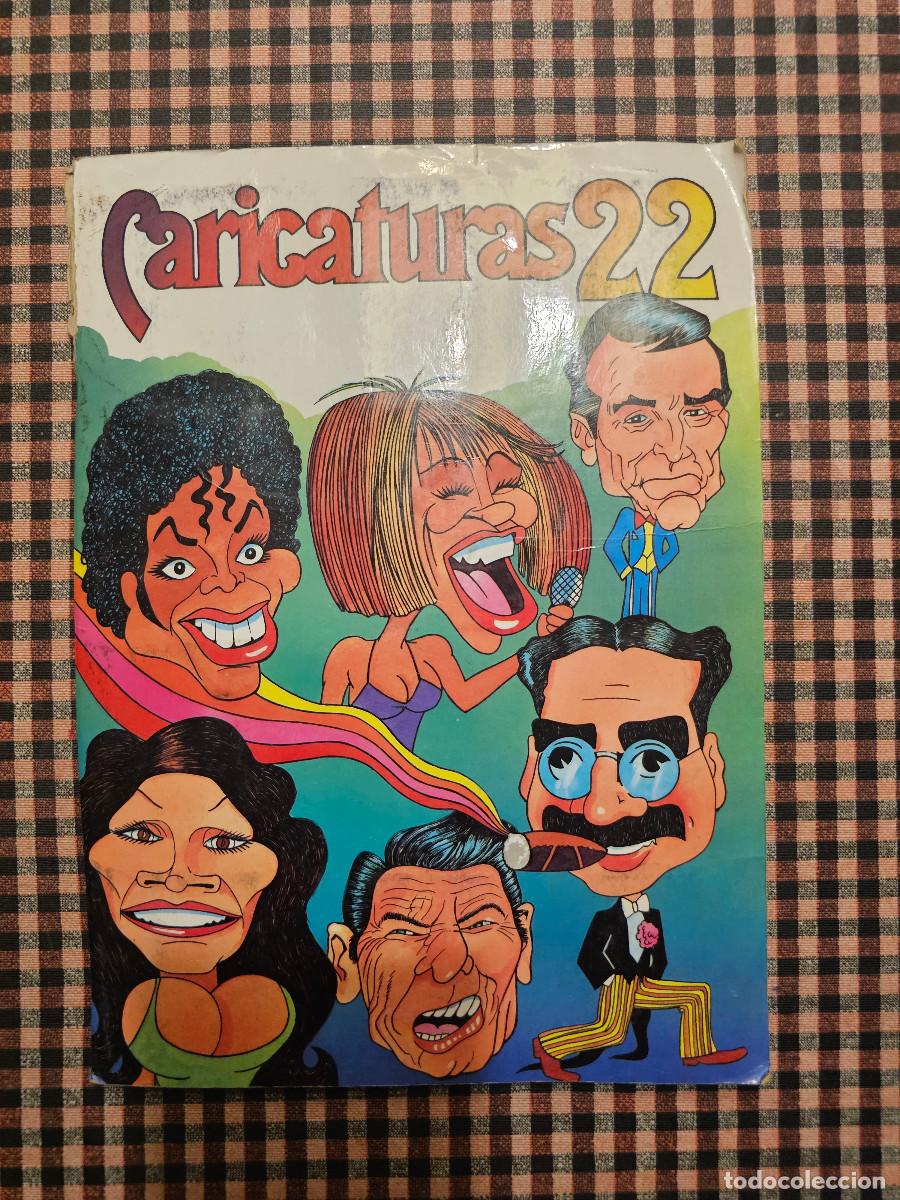 Coleccionismo &aacute;lbum: &Aacute;lbum de cromos 'Caricaturas 22' (ROS, 1987)