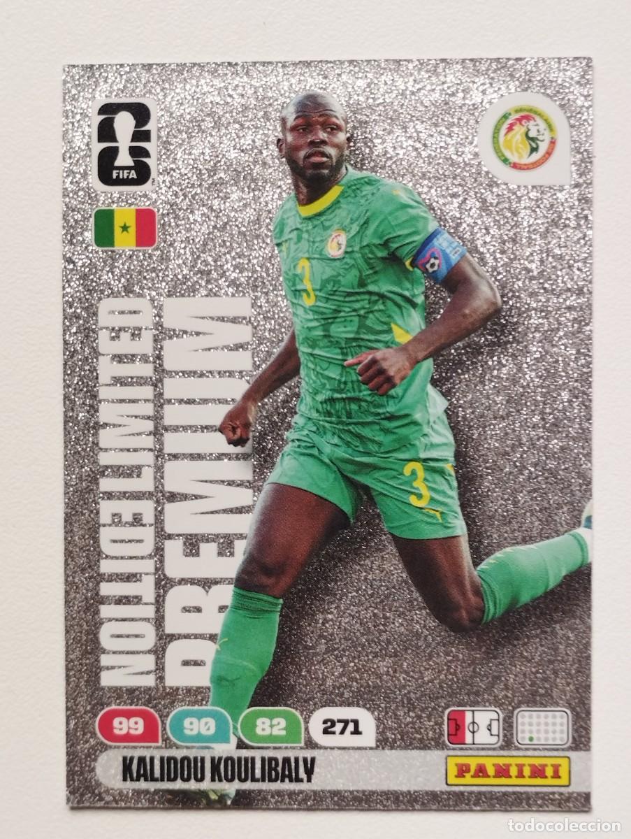 Coleccionismo &aacute;lbum: CROMO CARD ADRENALYN MUNDIAL WORLD CUP 2026 LIMITED EDITION PREMIUM KALIDOU KOULIBALY SENEGAL