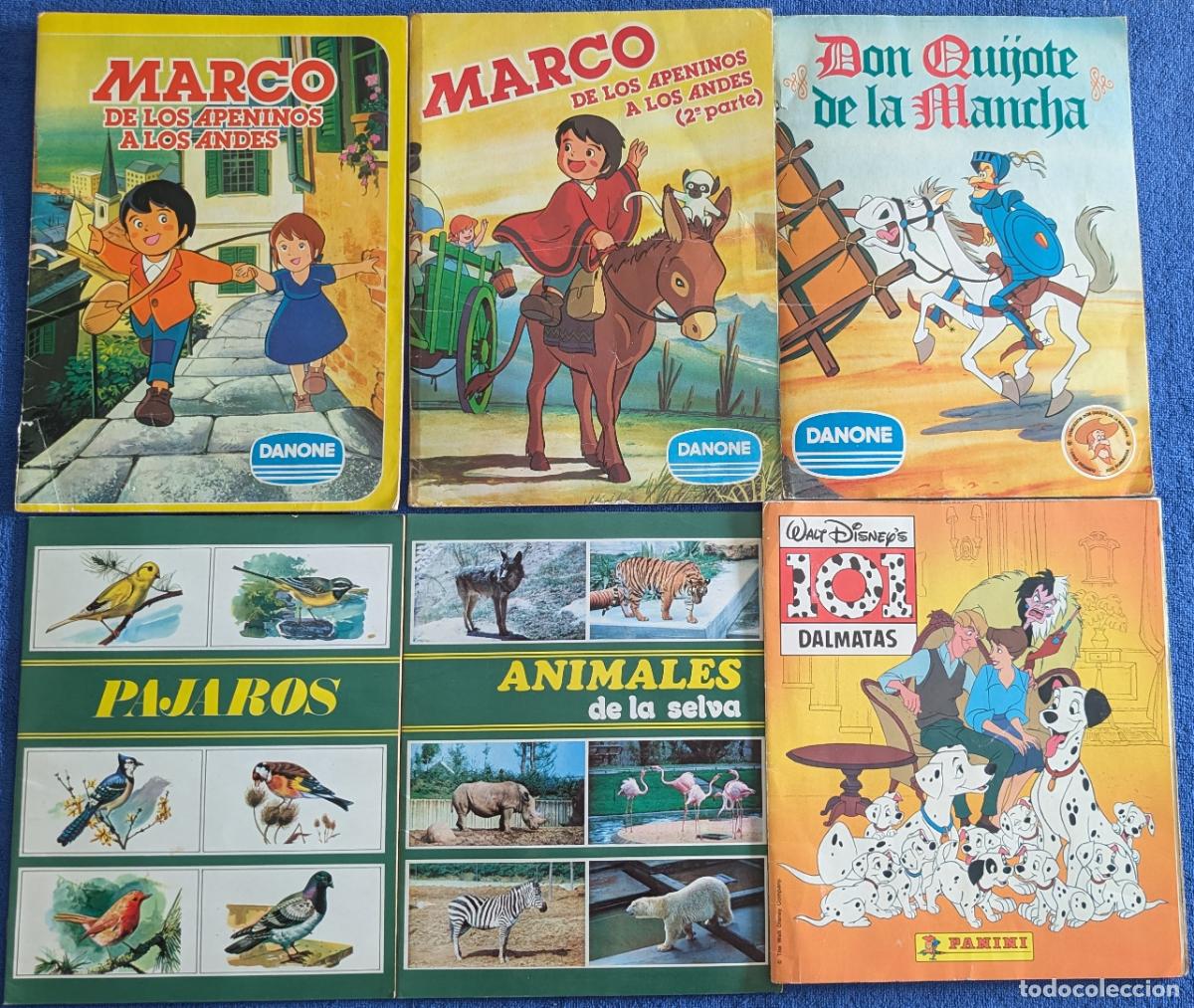 Coleccionismo &aacute;lbum: Lote de 6 &aacute;lbumes completos - MARCO, Don quijote, 101 d&aacute;lmatas, etc