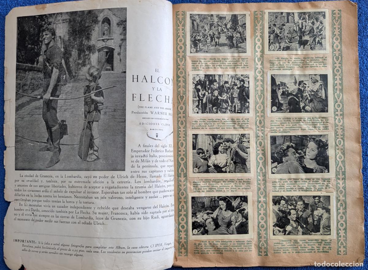 Coleccionismo &aacute;lbum: El halc&oacute;n y la flecha - Cliper (1953) &iexcl;Completo! - Foto 2