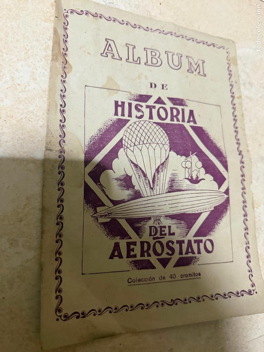 Coleccionismo &aacute;lbum: &Aacute;lbum historia del aerostato casulleras