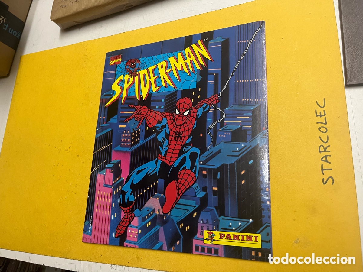 Collectable Albums: ALBUM COMPLETO SPIDERMAN CON POSTER CENTRAL MAS SOBRE VACIO CROMOS, PANINI A&Ntilde;O 1995