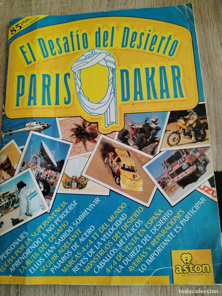 Coleccionismo &aacute;lbum: El desaf&iacute;o del desierto - Par&iacute;s Dakar-&aacute;lbum completo