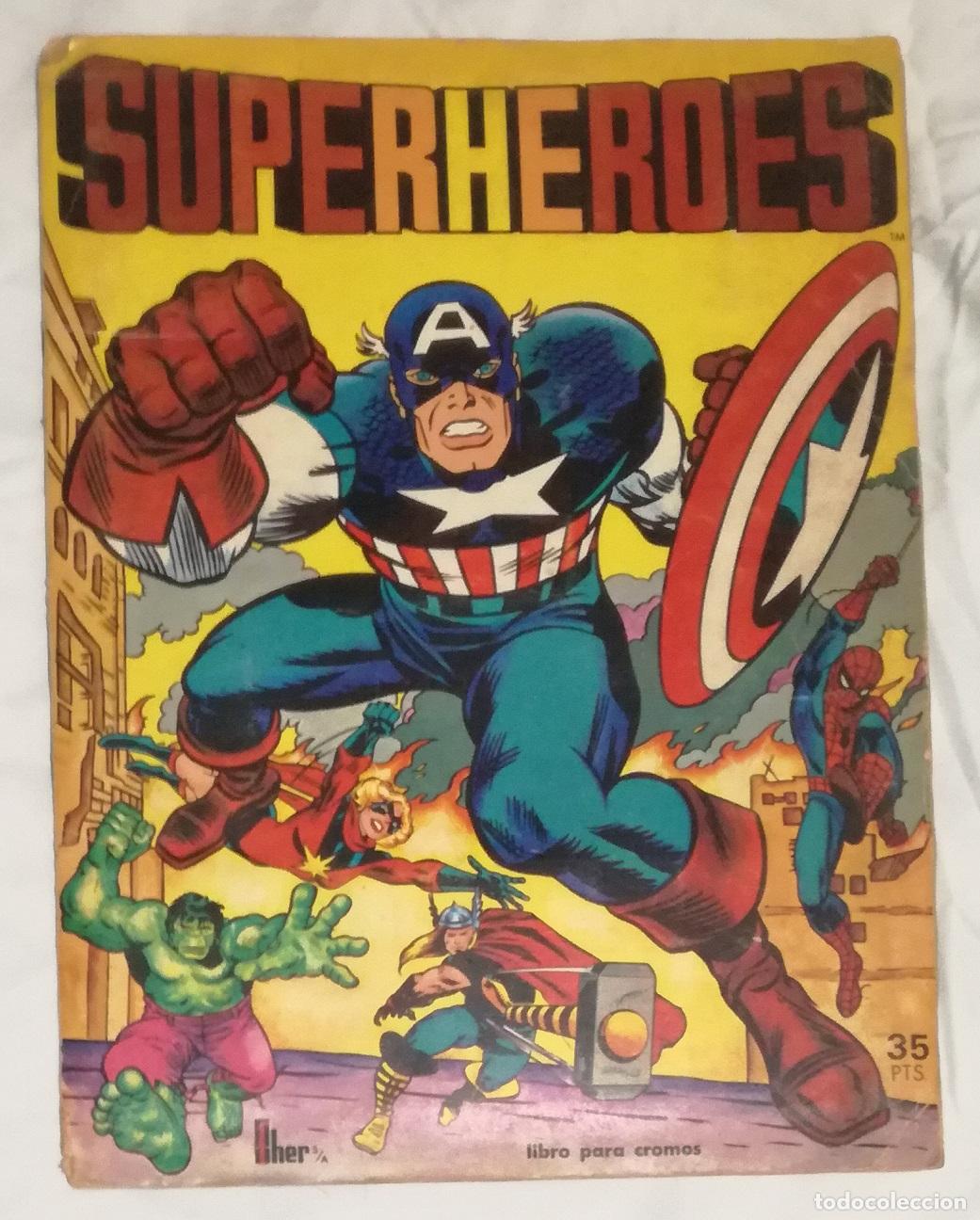 Coleccionismo &aacute;lbum: Album Superheroes, FHER - Completo