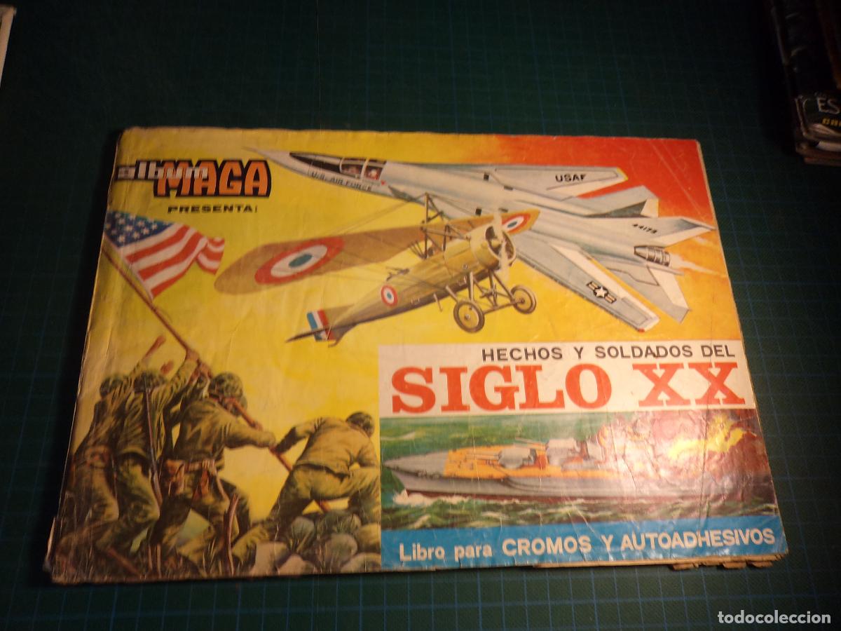 Coleccionismo &aacute;lbum: Hechos y soldados del siglo XX. Maga. Completo pero castigado.