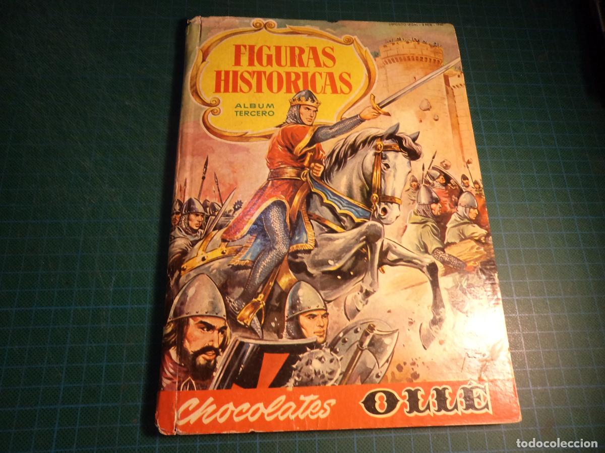 Coleccionismo &aacute;lbum: Figuras historicas. Album tercero. Chocolates Olle. Completo.