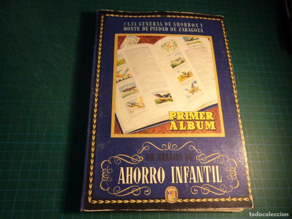 Coleccionismo &aacute;lbum: Primer album de sellos ahorro infantil. Completo. Zaragoza 1947.