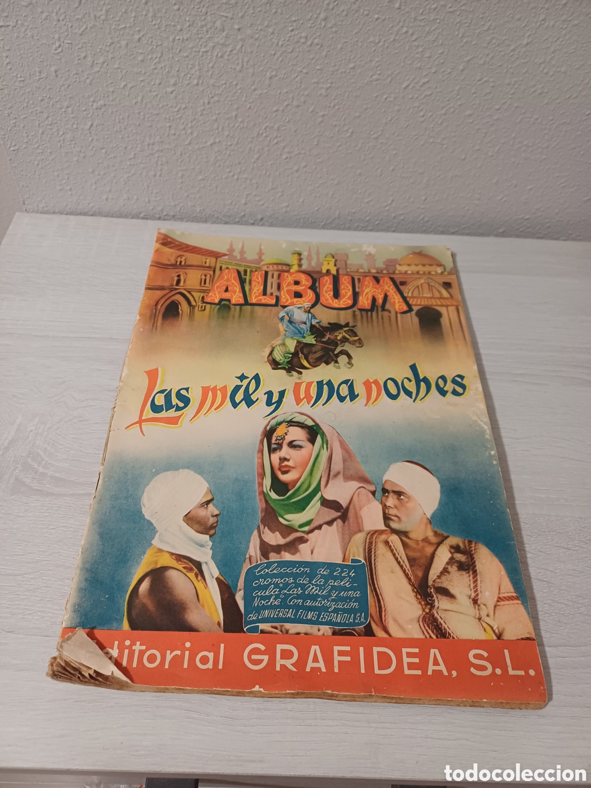 Coleccionismo &aacute;lbum: &Aacute;LBUM CROMOS LAS MIL Y UNA NOCHES EDITORIAL GRAFIDEA 1945, COMPLETO