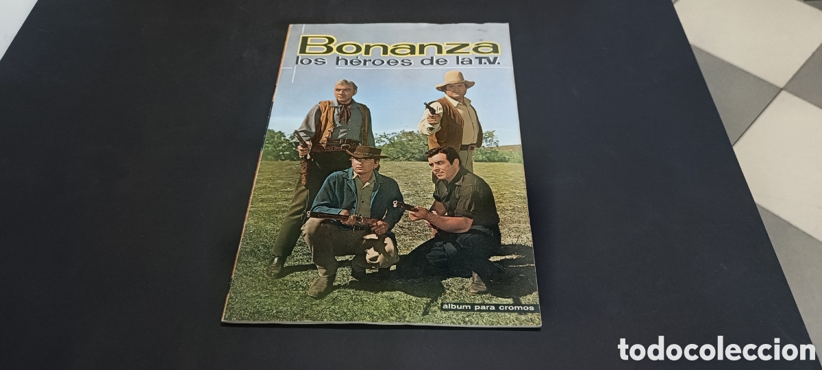 Coleccionismo &aacute;lbum: ALBUM DE CROMOS - &rdquo; BONANZA LOS HEROES DE LA T.V. &rdquo; - FHER 1963 - COMPLETO - ESTADO EXCELENTE.