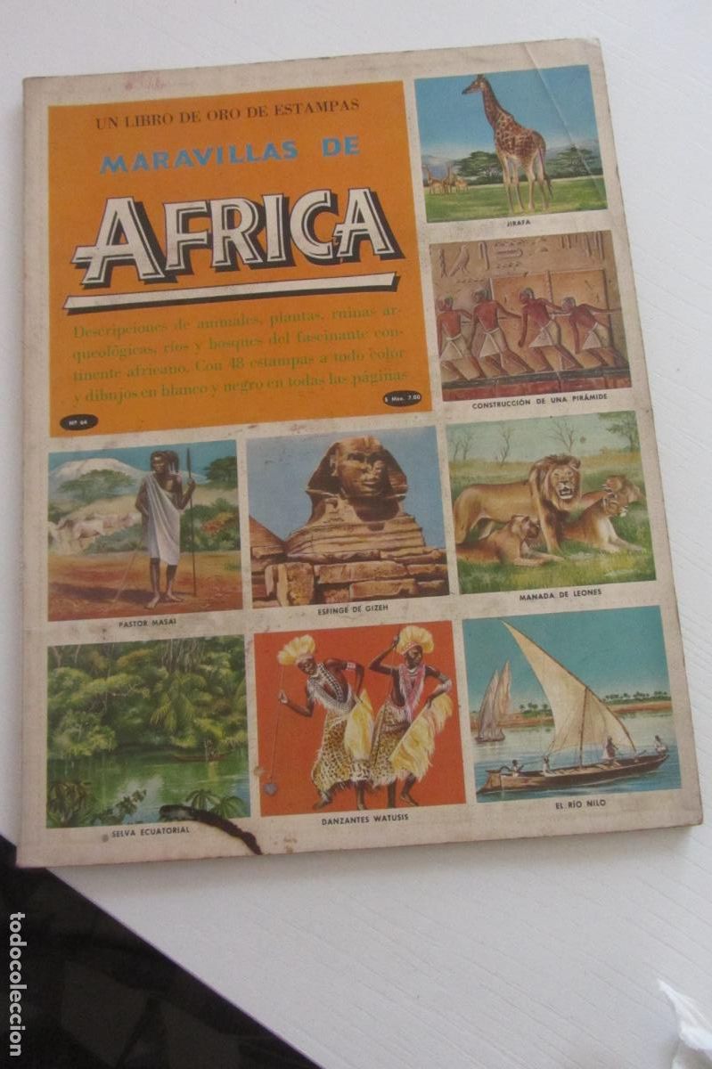 Coleccionismo &aacute;lbum: ALBUM / MARAVILLAS DE &Aacute;FRICA / UN LIBRO DE ESTAMPAS / NOVARO 1971 arx268