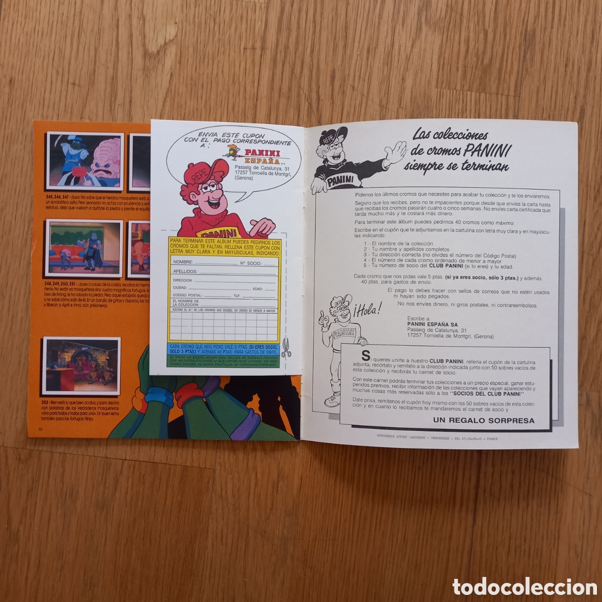 Coleccionismo &aacute;lbum: Album completo Panini Tortugas Ninja e impecable