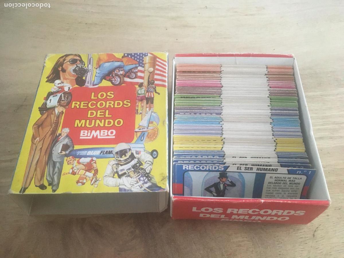Coleccionismo &aacute;lbum: los records del mundo bimbo album caja cromos coleccion completa 150 cromos muy buen estado