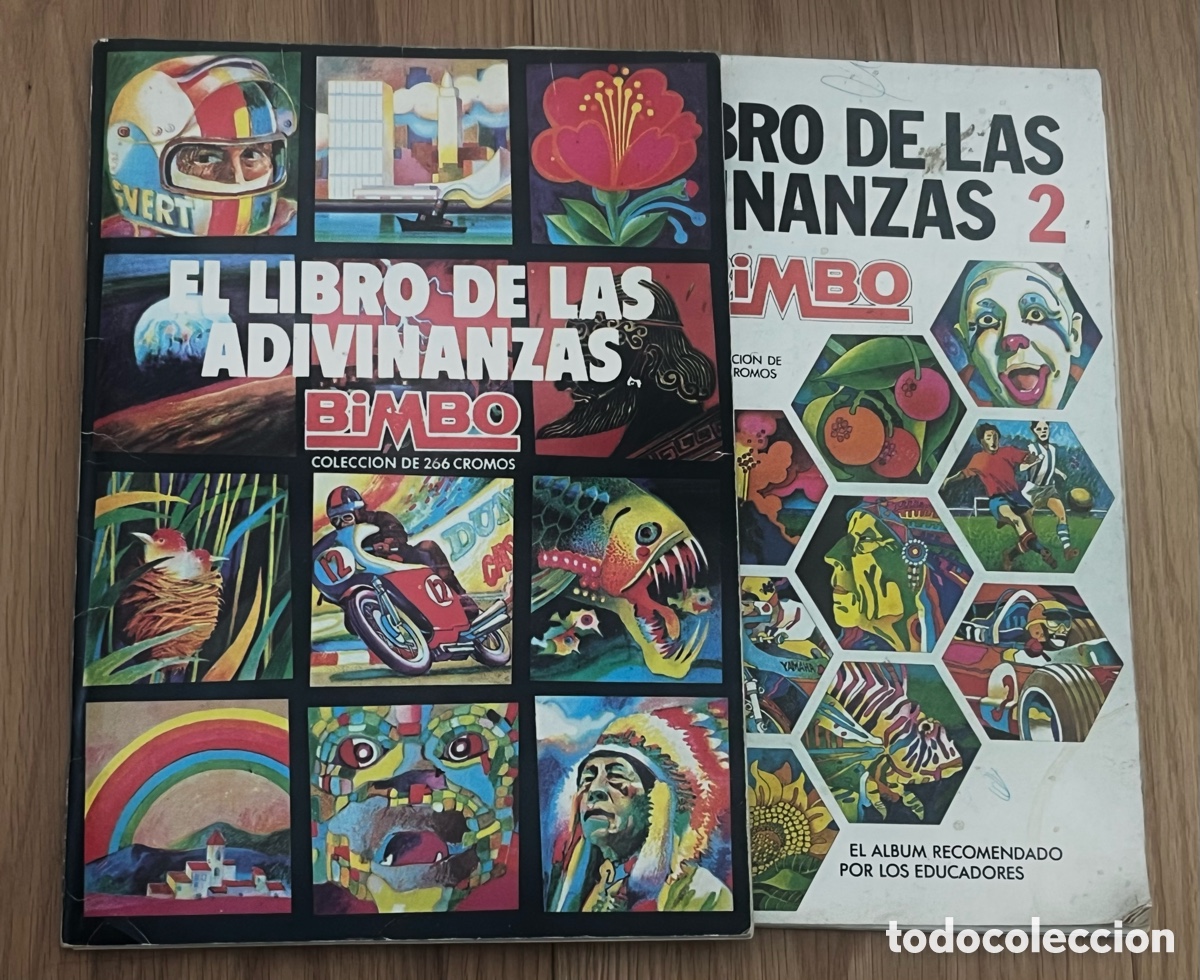 Coleccionismo &aacute;lbum: 2 &Aacute;LBUMES: EL LIBRO DE LAS ADIVINANZAS Y EL 2 - UNO COMPLETO