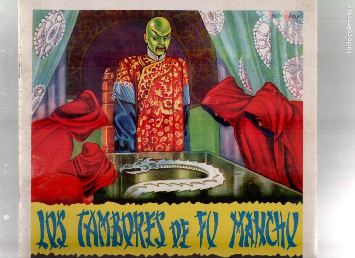 Coleccionismo &aacute;lbum: LOS TAMBORES DE FU MANCHU. ALBUM COMPLETO. CROMOS FHER. FACSIMIL. CROMOS IMPRESOS