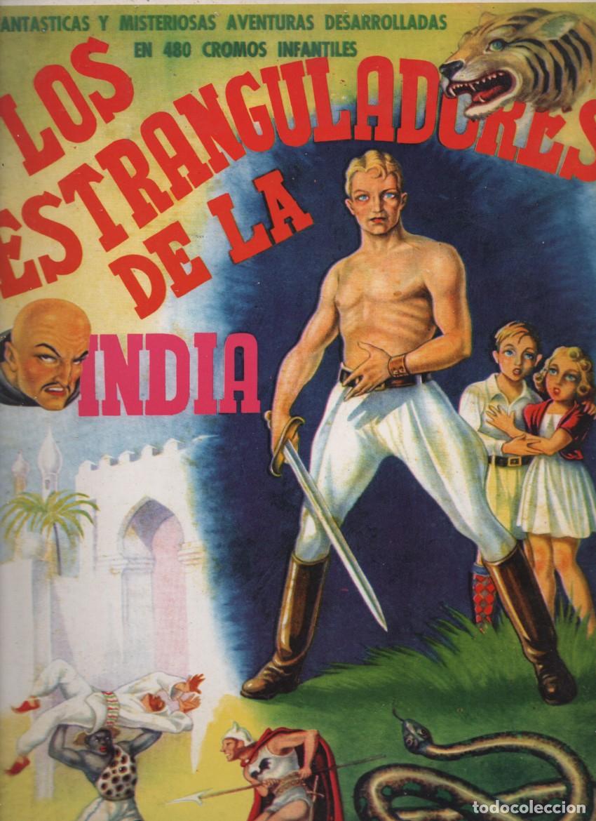 Coleccionismo &aacute;lbum: LOS ESTRANGULADORES DE LA INDIA. FACSIMIL. ALBUM DE LUJO. FHER. CROMOS IMPRESOS