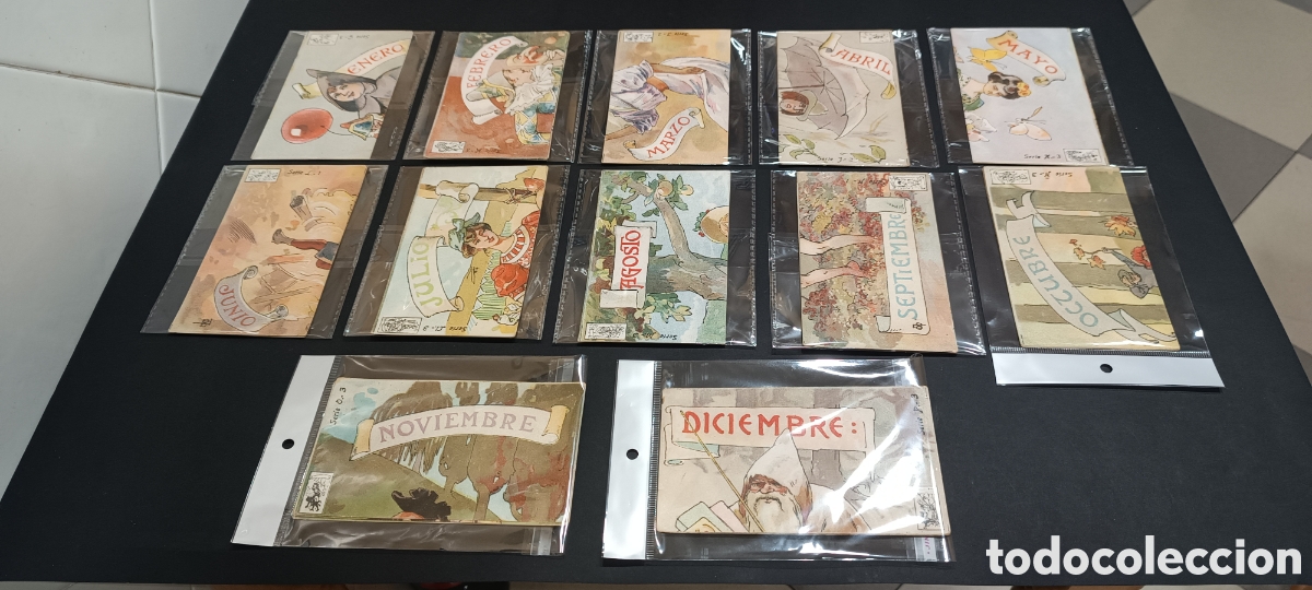 Coleccionismo &aacute;lbum: COLECCION DE CROMOS - &rdquo; LOS MESES DEL A&Ntilde;O &rdquo; - APEL-LES MESTRES - COMPLETA 36 CROMOS - CHOCOLATE AMAT