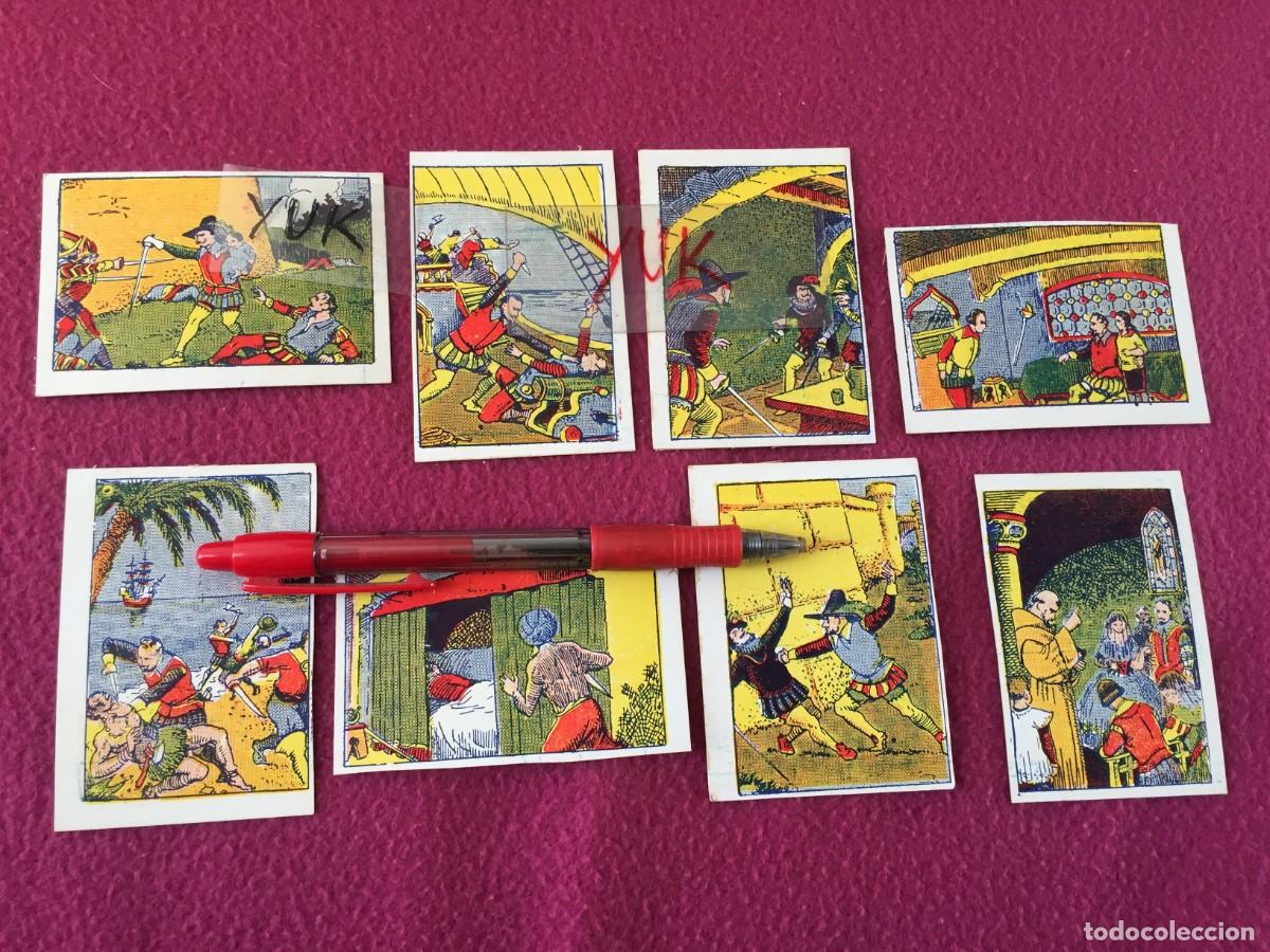 Colecionismo Caderneta: RARISIMA COLECCION COMPLETA DE 8 CROMOS DEL COMIC SINMIEDO DE EDITORIAL EL GATO NEGRO - A&Ntilde;OS 20