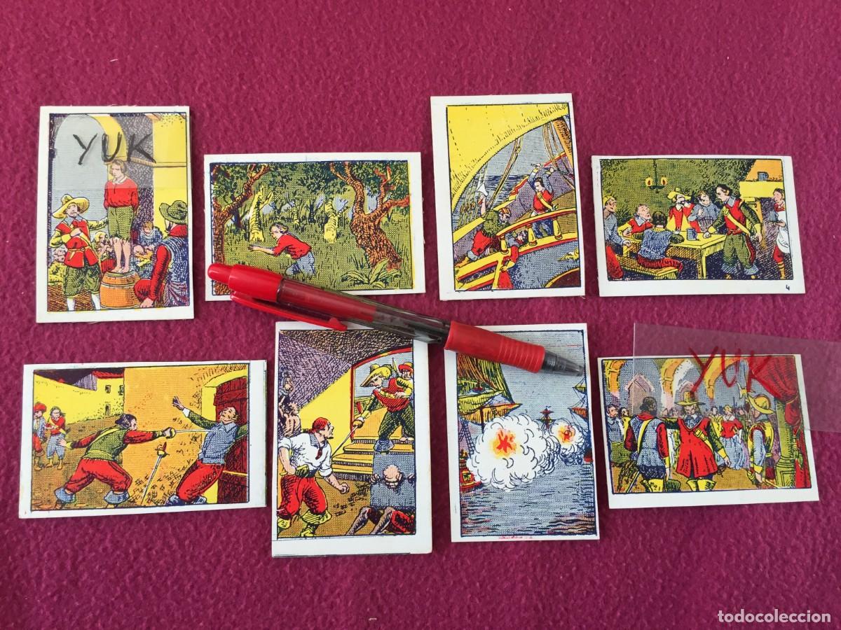 Collectionnisme Album: RARISIMA COLECCION COMPLETA DE 8 CROMOS DEL PIRATA CAPITAN DRACK DE EDITORIAL EL GATO NEGRO -A&Ntilde;OS 20