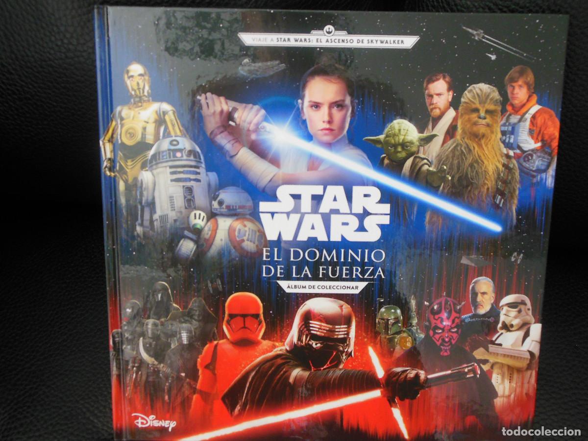 Coleccionismo &aacute;lbum: ALBUM DE CROMOS STAR WARS EL DOMINIO DE LA FUERZA - COMPLETO HIPERCOR EL CORTE INGLES 114 CROMO 2019