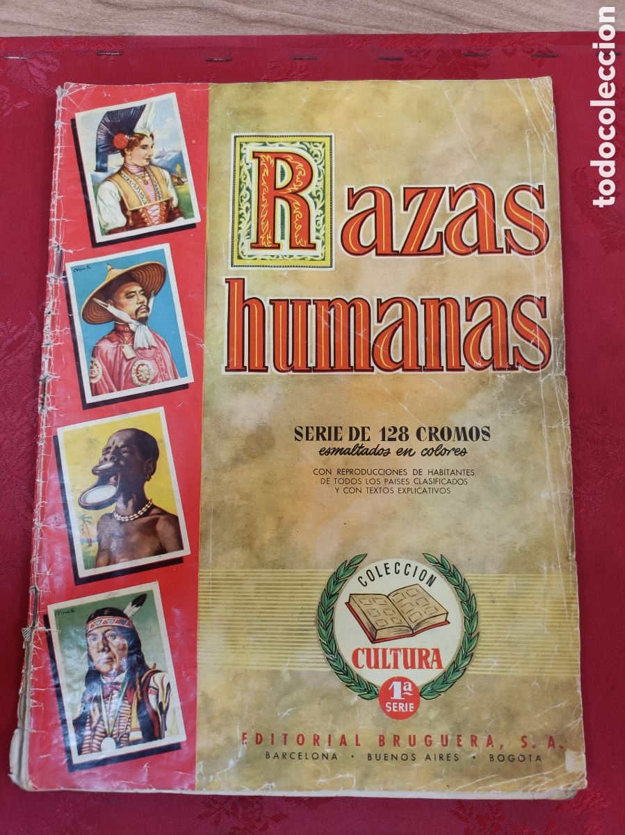 Coleccionismo &aacute;lbum: &Aacute;LBUM COMPLETO RAZAS HUMANAS SERIE DE 128 CROMOS. 1&deg; SERIE