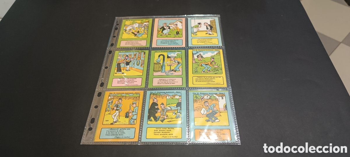 Collectionnisme Album: COLECCION COMPLETA DE 20 CROMOS - &rdquo; EPIGRAMAS ILUSTRADOS SERIE I - CHOCOLATES TORRAS ( BA&Ntilde;OLAS )